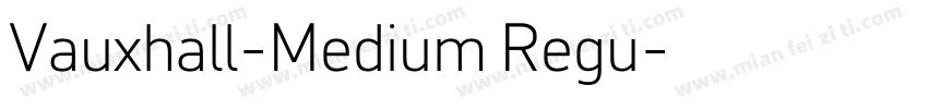 Vauxhall-Medium Regu字体转换